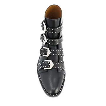 Arqa Studded Ankle Boots for Women in Genuine Leather