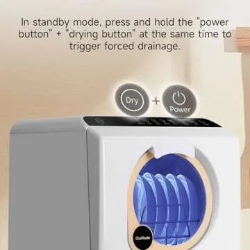 Compact ChuMaste Countertop Dishwasher for Apartments and RVs