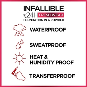 L’Oreal Paris Infallible Waterproof Powder Foundation – 24H Wear