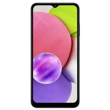 Samsung Galaxy A03S 4G LTE (NOT 5G) 6.5" HD+ Triple Camera 5000mAh Battery, Dual Sim GSM Unlocked Global 4G Volte (NOT VERIZON/Boost) International Model A037M/DS (Black, 32GB)