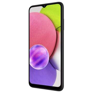 Samsung Galaxy A03S 4G LTE (NOT 5G) 6.5" HD+ Triple Camera 5000mAh Battery, Dual Sim GSM Unlocked Global 4G Volte (NOT VERIZON/Boost) International Model A037M/DS (Black, 32GB)