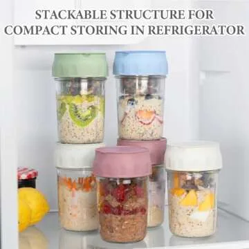 SOLIGT Overnight Oats Containers: Healthy Meal Prep Solution