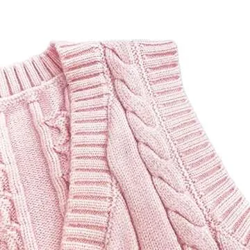 Stylish CHDBLOCK Women's V-Neck Knit Sweater Vest - Perfectly Crafted for Comfort