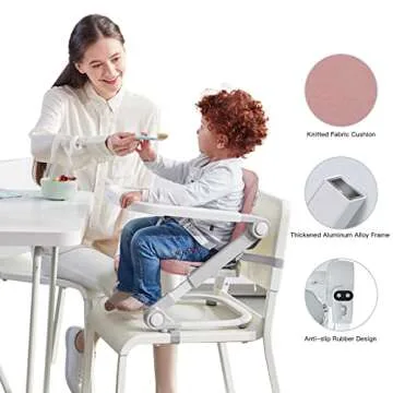 Toddler Booster Seat for Easy Dining - Portable & Adjustable
