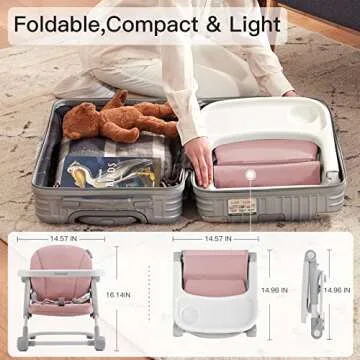 Toddler Booster Seat for Easy Dining - Portable & Adjustable