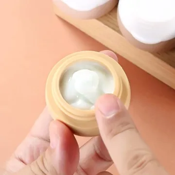 TSA Approved Silicone Travel Jars Leak-proof Toiletry Containers