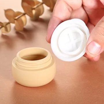 TSA Approved Silicone Travel Jars Leak-proof Toiletry Containers