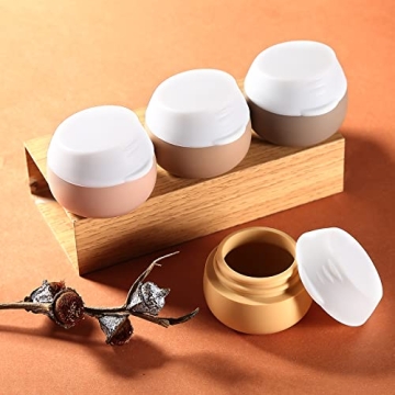 TSA Approved Silicone Travel Jars Leak-proof Toiletry Containers