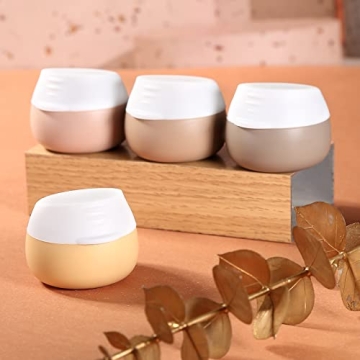 TSA Approved Silicone Travel Jars Leak-proof Toiletry Containers