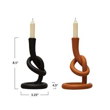 Bloomingville Twisted Taper Holders - Modern Elegance