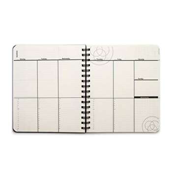 Action Publishing UNDATED Minimalist Day Planner – Wire Bound, Eco-Friendly Design