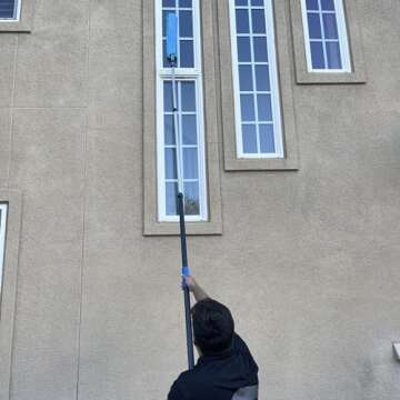 Hicavar 17" Microfiber Flexible Ceiling Fan Duster with Washable Chenille Dusting Cloth, Use by Hand or Attach to Extension Poles