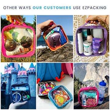 EzPacking Clear TSA Approved Travel Toiletry Bag for Easy Air Travel
