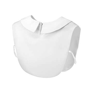 Sumind Fake Collar Faux Doll Collar Detachable Blouse Half Shirts Collar for Women Skirt Dress Blouse, White