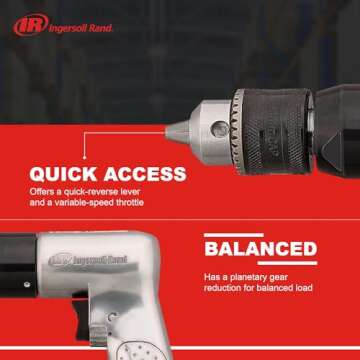 Ingersoll Rand 7803RA Pneumatic Air Drill - Heavy Duty Performance