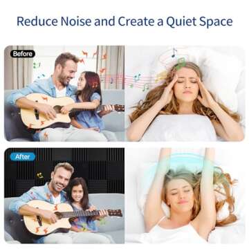 Fvkind 24 Pack Sound Proof Panels - High Density Acoustic Foam for Superior Sound Absorption