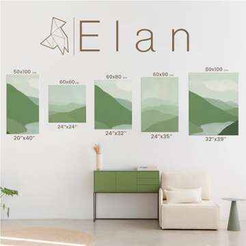 Elan 20x39 Stretched Canvases 4-Pack for Painting
