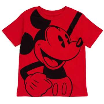 Disney Mickey Mouse Toddler Boys 2 Pack Graphic T-Shirts