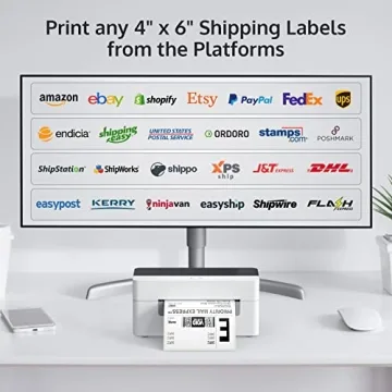OFFNOVA High Speed 4x6 Shipping Label Printer for E-commerce