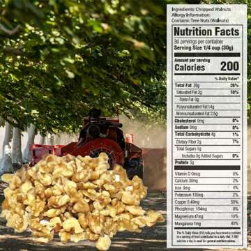 Mariani Nut - Chopped Premium California Walnuts - Gluten Free, Kosher Certified - Stand Up Bag