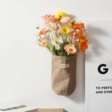 Lumoslyy Realistic Artificial Silk Poppy Flowers for Decor