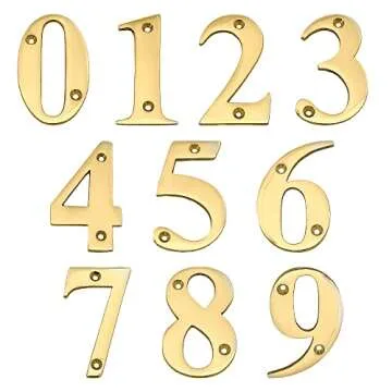 Doris Brass House Numbers - Durable Mailbox Decor