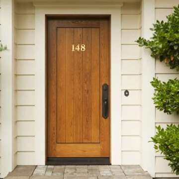 Doris Brass House Numbers - Durable Mailbox Decor