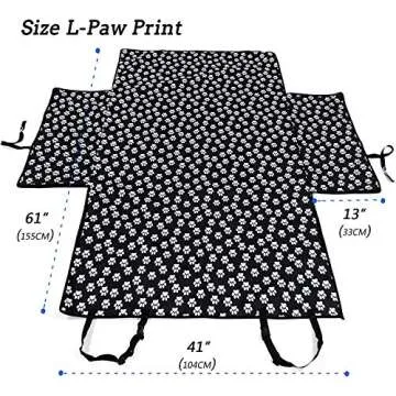 Cargo Liners - Paw Prints Trunk Protector for Dogs - Dog SUV Trunk Cover - Waterproof Car Dog Mat for Van - Washable Dog Accessories