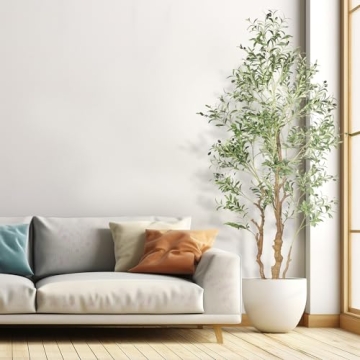 Stunning OXLLXO 7.2ft Olive Tree for Home Decor