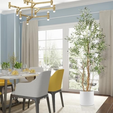 Stunning OXLLXO 7.2ft Olive Tree for Home Decor