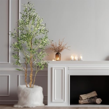 Stunning OXLLXO 7.2ft Olive Tree for Home Decor