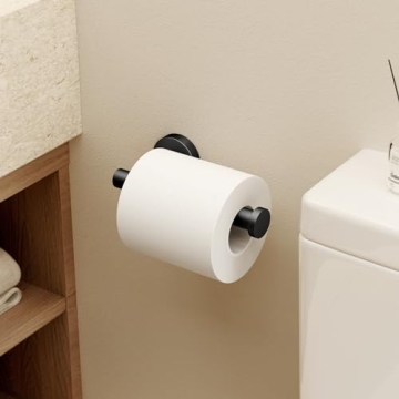 Modern KES Black Toilet Paper Holder - Stainless Steel