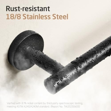 Modern KES Black Toilet Paper Holder - Stainless Steel