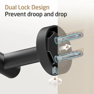 Modern KES Black Toilet Paper Holder - Stainless Steel