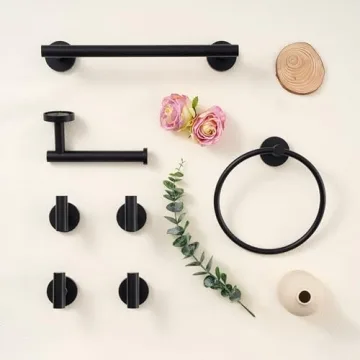 Modern KES Black Toilet Paper Holder - Stainless Steel