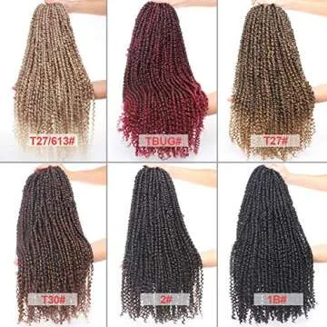 Leeven 22 Inch 1 pack Pre-twisted Passion Twst Crochet Hair Pre-looped Crochet Braids Hair for Passion Twist Braiding Twists Hair (22" 1pack(15strands), T27#)