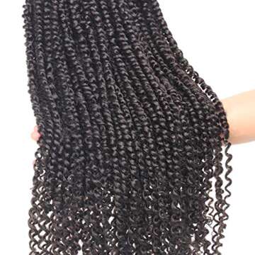 Leeven 22 Inch 1 pack Pre-twisted Passion Twst Crochet Hair Pre-looped Crochet Braids Hair for Passion Twist Braiding Twists Hair (22" 1pack(15strands), T27#)