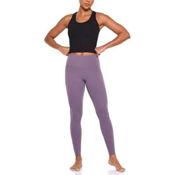 Lavento Women's Racerback Crop Tank Workout Running Yoga Tops (Black, Medium)