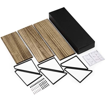 Love-KANKEI Floating Shelves Rustic Wall Mounted Set of 3