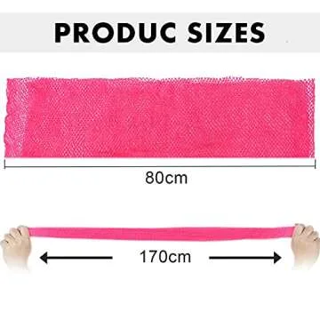 African Net Long Bath Net Sponge for Exfoliating Glowing Skin