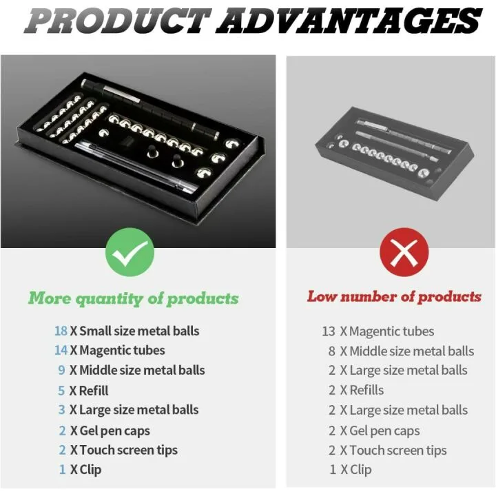 Magnetic Fidget Pen - Deformable & Multifunctional