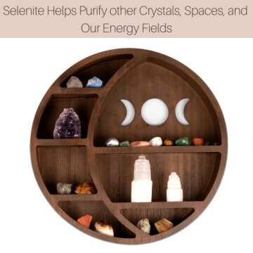 WISH WELL 2 Piece Selenite Tower – 4” and 2.5” Selenite Crystal Tower – Mined and Crafted in Morocco – Ideal for Cleansing and Recharging Crystals and Healing Stones (4" and 2.5" Tower)