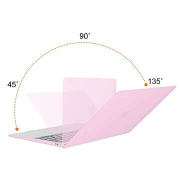 MOSISO MacBook Air Case 13 inch, Clear Pink Hard Shell