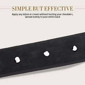 SwanMyst Microfiber Back Applicator for Easy Self Tanning