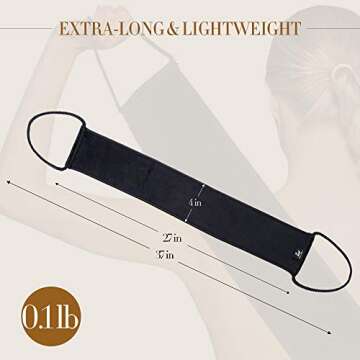 SwanMyst Microfiber Back Applicator for Easy Self Tanning