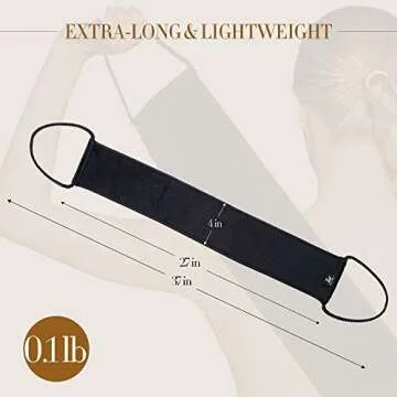 SwanMyst Microfiber Back Applicator for Easy Self Tanning