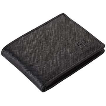 Gostwo Slim Wallet for Men Minimalist Leather ID Window Front Pocket Bifold Wallet