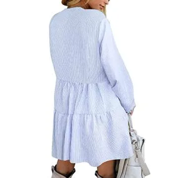 FANCYINN Long Sleeve Shift Tunic Dress for All Occasions
