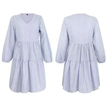 FANCYINN Long Sleeve Shift Tunic Dress for All Occasions
