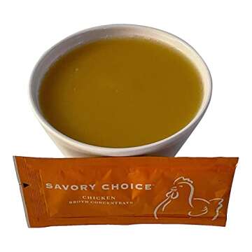 Savory Choice Reduced Sodium *360mg Chicken Broth Concentrate - 16 Packets (9.6 grams each)